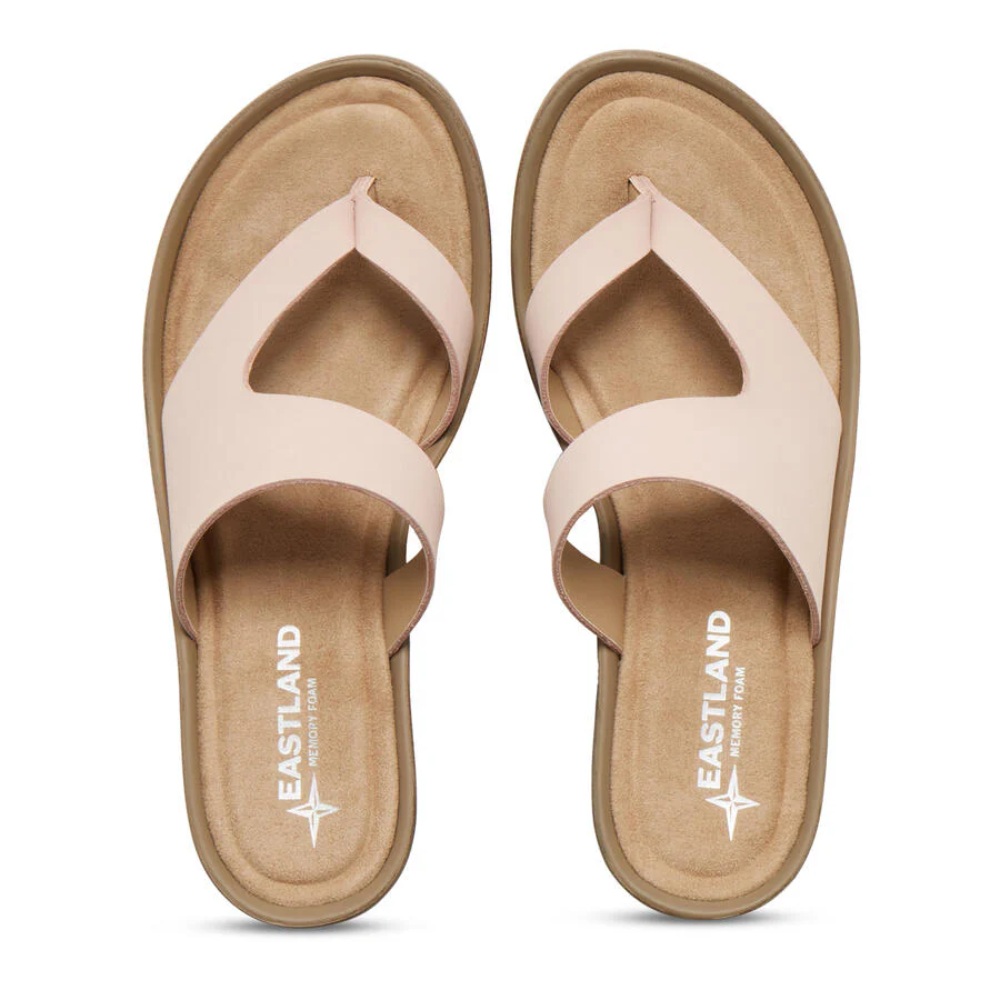 Women's Laurel Wedge Thong Sandal Peach - Image 4