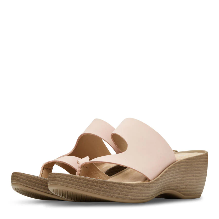 Women's Laurel Wedge Thong Sandal Peach - Image 5